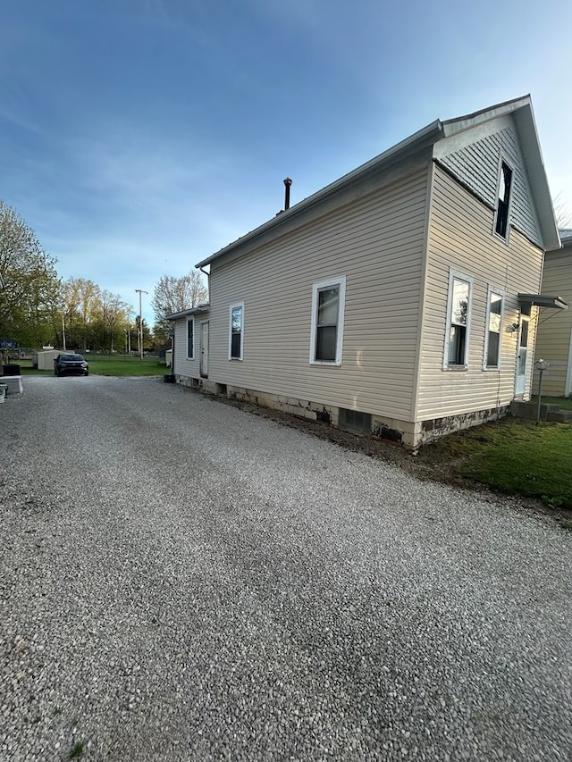 view of side of property