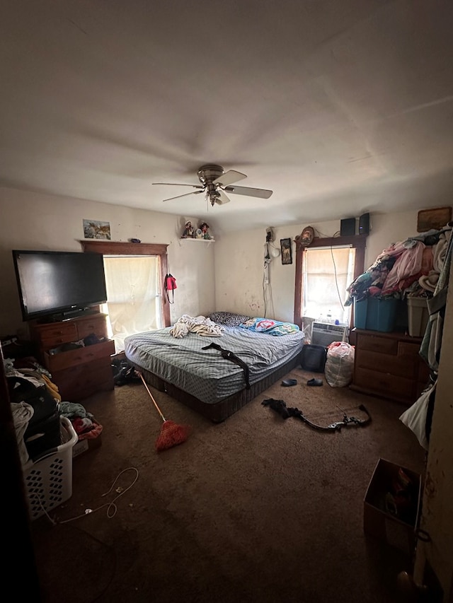 514 Clark St, Willard, OH 44890 - carpeted bedroom featuring ceiling fan and cooling unit