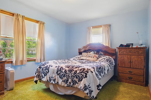 40 Hopewell Ave, Tiffin, OH 44883 - bedroom featuring carpet floors, multiple windows, and baseboards