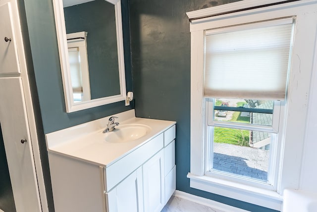 bathroom featuring vanity