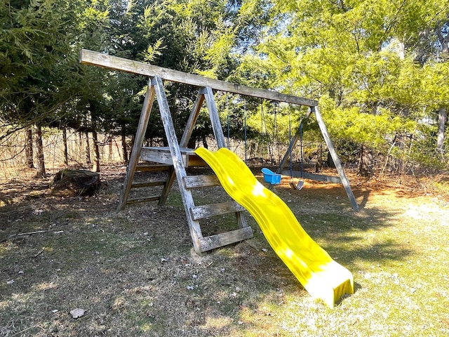 view of jungle gym