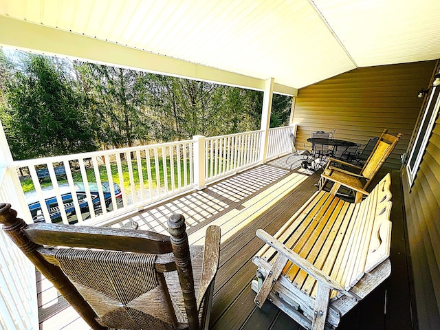 view of wooden terrace