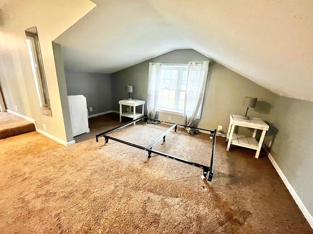 114 Avalon Rd, Mount Vernon, OH 43050 - bonus room featuring vaulted ceiling, carpet, and baseboards