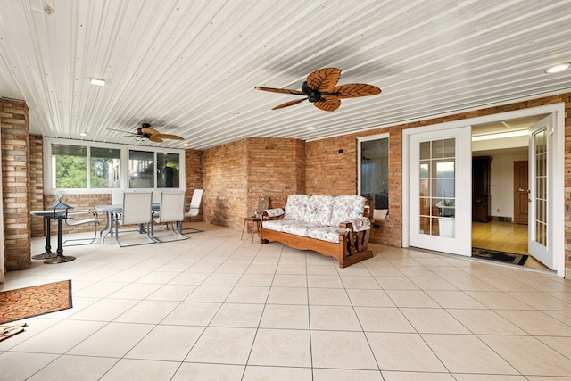1515 Oak Run Ct, Mansfield, OH 44906 - view of patio / terrace featuring a ceiling fan and outdoor dining space