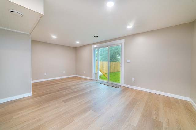 7331 State Route 314, Bellville, OH 44813 - empty room with light wood finished floors and recessed lighting