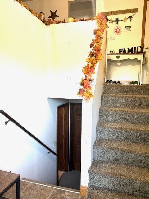 view of stairs
