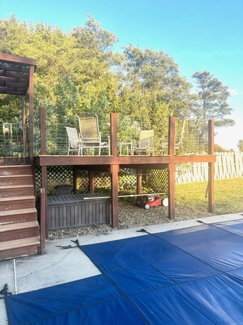 view of deck
