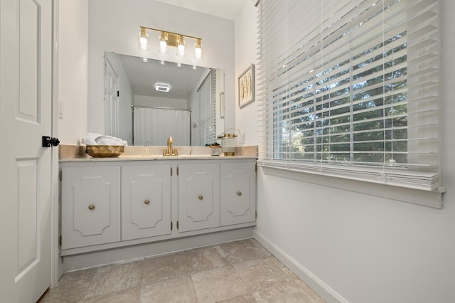 bathroom featuring vanity