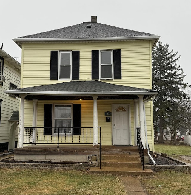 view of front of house featuring a porch