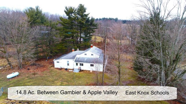 12039 Mcmanis Rd, Mount Vernon, OH 43050 - drone / aerial view with a forest view