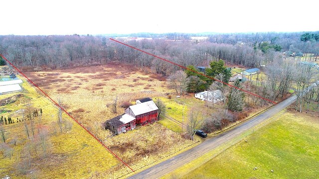 12039 Mcmanis Rd, Mount Vernon, OH 43050 - aerial view with a rural view and a forest view