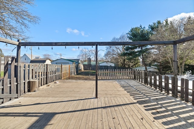 view of wooden terrace