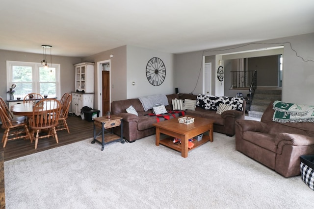 468 Clearview Rd, Mansfield, OH 44907 - living room featuring stairway and wood finished floors