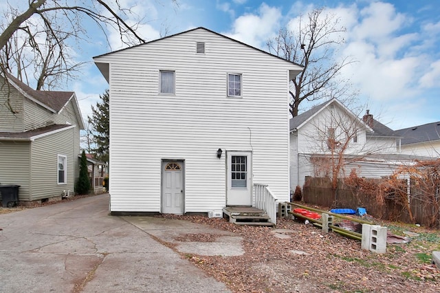 view of rear view of property