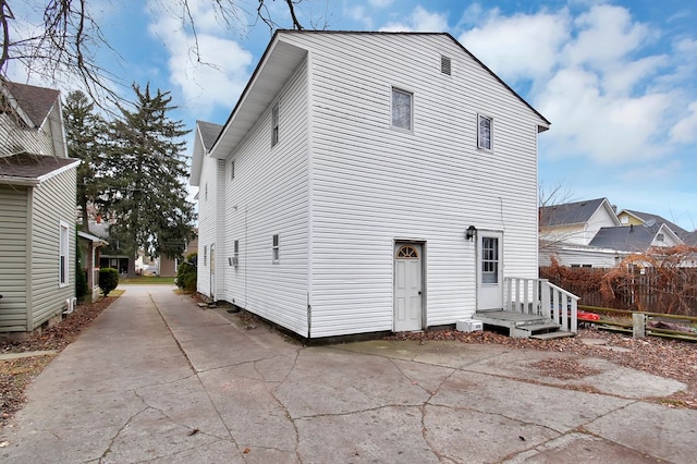 view of back of property