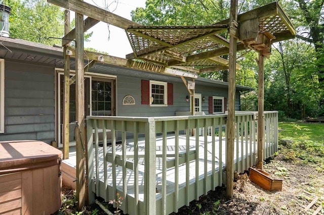 18373 Bentwood Dr, Doylestown, OH 44230 - view of wooden terrace