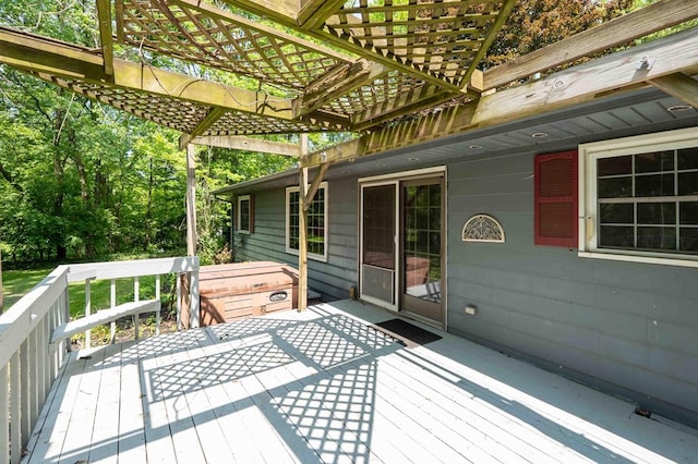 18373 Bentwood Dr, Doylestown, OH 44230 - deck featuring a pergola