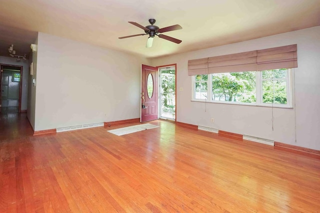 18373 Bentwood Dr, Doylestown, OH 44230 - spare room featuring wood finished floors and a ceiling fan