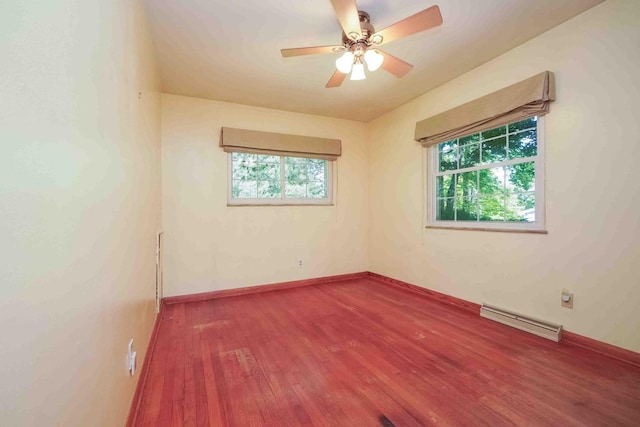 18373 Bentwood Dr, Doylestown, OH 44230 - unfurnished room with wood finished floors and ceiling fan