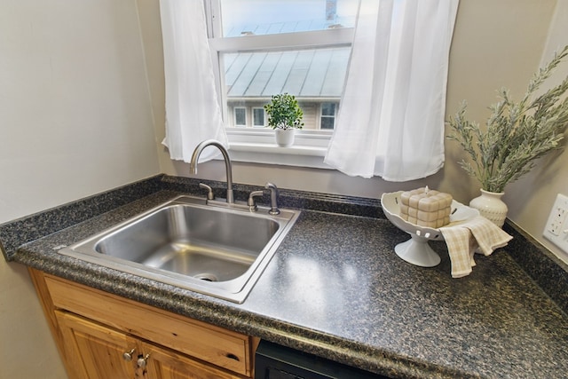 16.5 Monroe Ave, Shelby, OH 44875 - kitchen view of a sink and brown cabinets