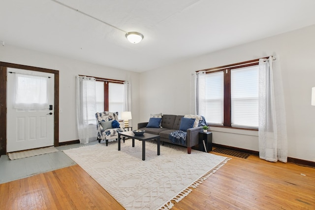 16.5 Monroe Ave, Shelby, OH 44875 - living area with wood finished floors and baseboards