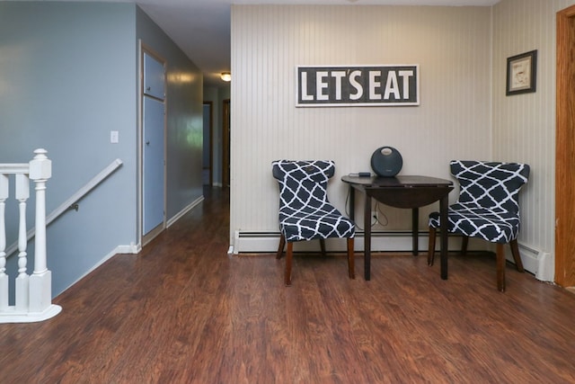 1321 W Hanley Rd, Mansfield, OH 44904 - hallway with wood finished floors, baseboards, and an upstairs landing
