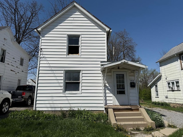 view of rear view of property