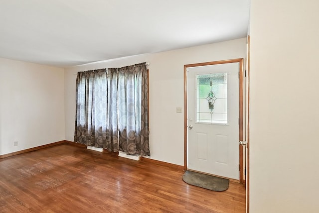 438 Mackey St, Galion, OH 44833 - foyer with wood finished floors and baseboards