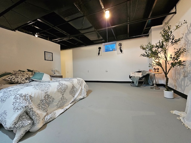 528 N Mulberry St, Street, OH 44902 - bedroom featuring baseboards and finished concrete floors