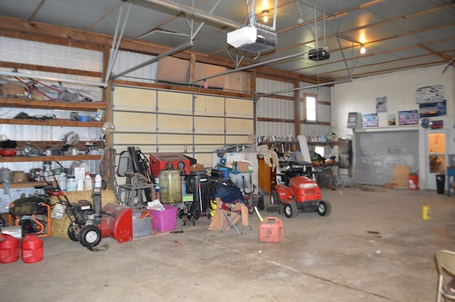 5067 N State Route 4, Bucyrus, OH 44820 - garage featuring a garage door opener
