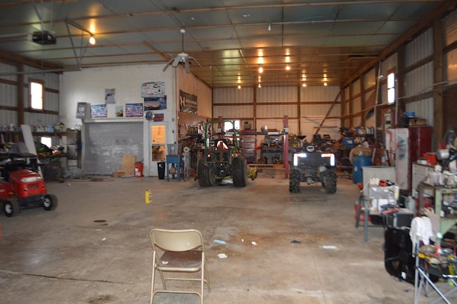 5067 N State Route 4, Bucyrus, OH 44820 - garage with a workshop area
