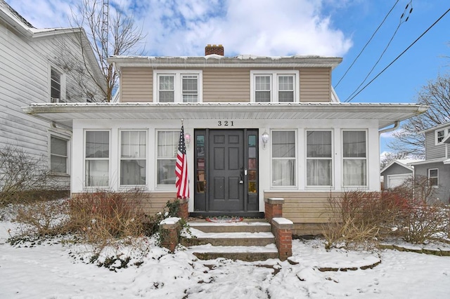 view of front of home