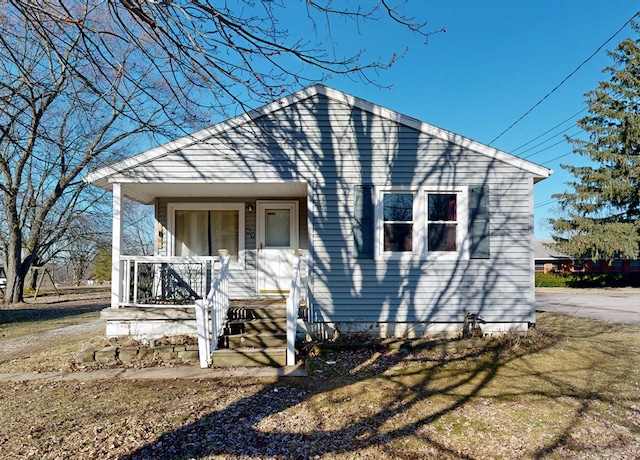 view of front of home with a porch