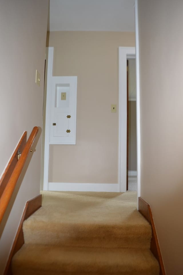 1211 S Sandusky Ave, Bucyrus, OH 44820 - staircase with carpet