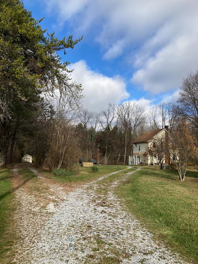 view of road