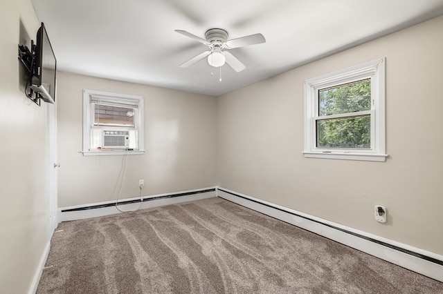 426 Charvid Ave, Mansfield, OH 44905 - unfurnished room with ceiling fan, carpet, and cooling unit