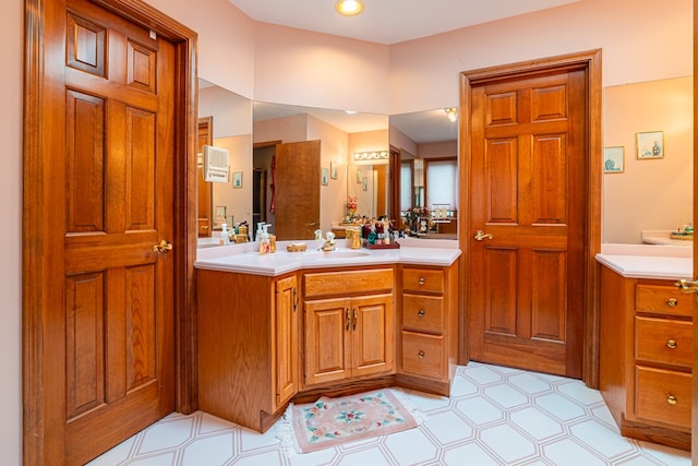 bathroom with vanity