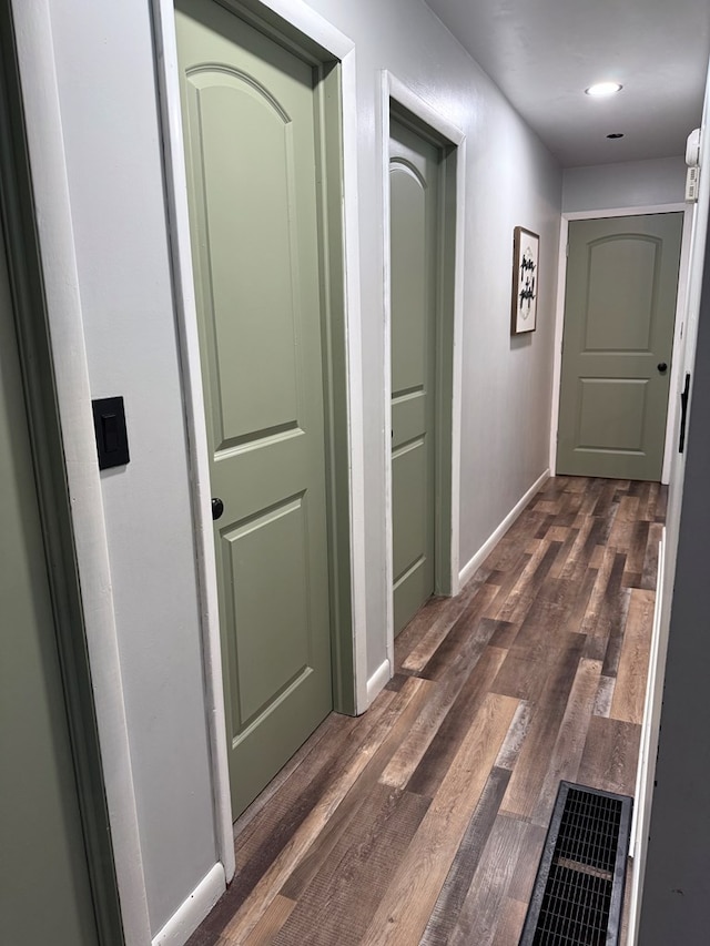 108 Melcher Blvd, Bucyrus, OH 44820 - hall with baseboards and dark wood-style flooring