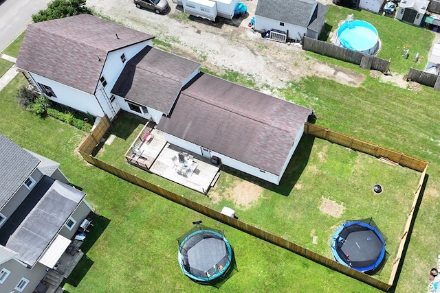 41 Auburn Ave, Shelby, OH 44875 - aerial perspective of suburban area with a pool area