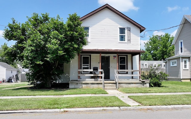 41 Auburn Ave, Shelby, OH 44875 - view of front of property featuring a porch and a front yard