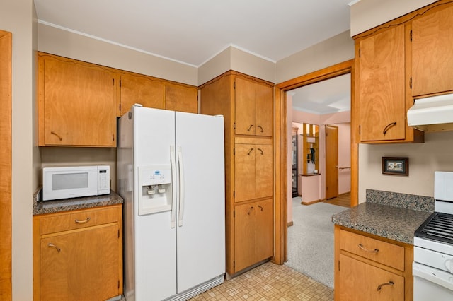 kitchen with white appliances