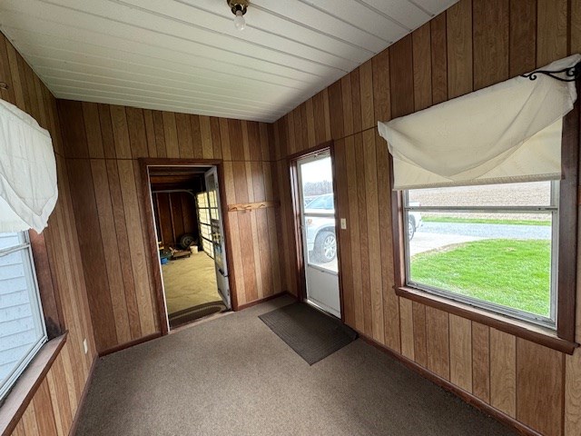 3649 Nazor Rd, Crestline, OH 44827 - unfurnished sunroom featuring plenty of natural light