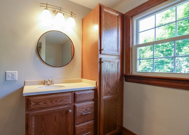 bathroom with vanity