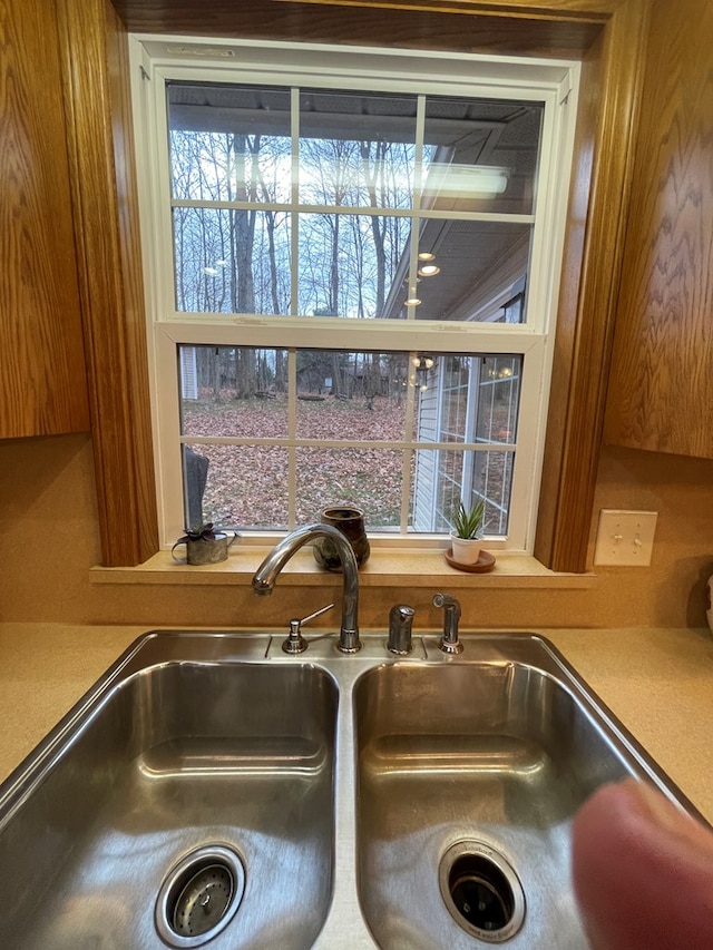 interior details with sink