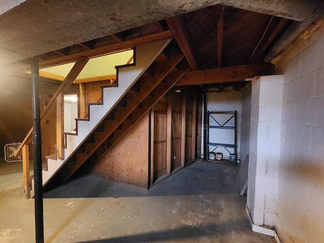 view of attic