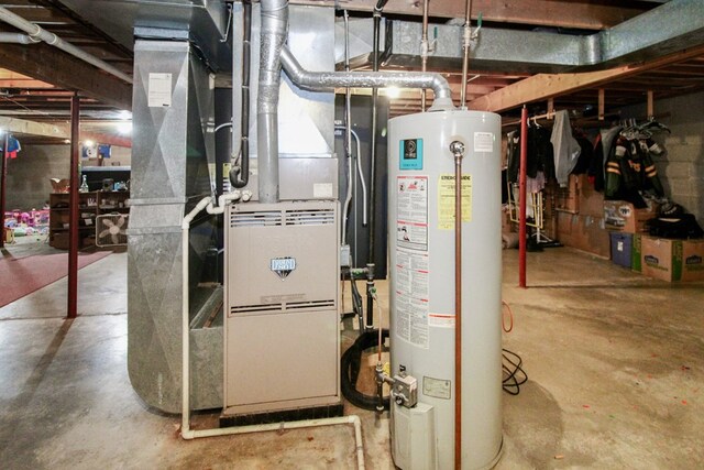 1320 Oakridge Rd, Bucyrus, OH 44820 - utilities featuring water heater and heating unit