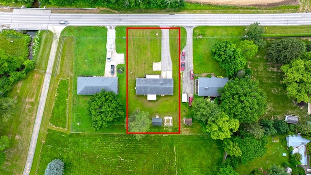 1508 W Hanley Rd, Mansfield, OH 44904 - aerial view of property's location featuring property boundaries highlighted