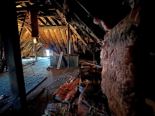 325 E Mansfield St, Bucyrus, OH 44820 - view of attic