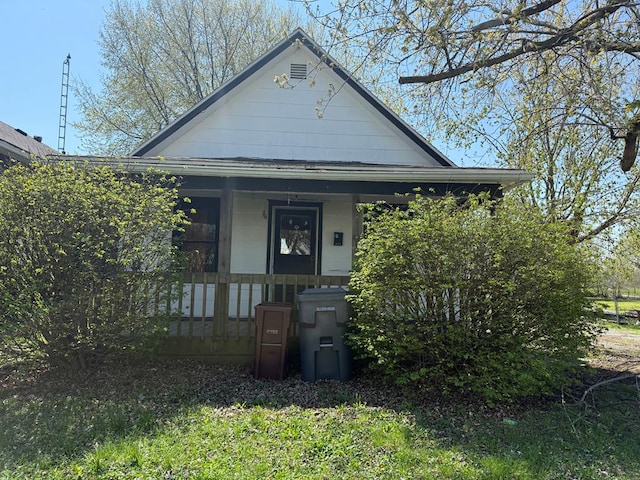 bungalow with covered porch