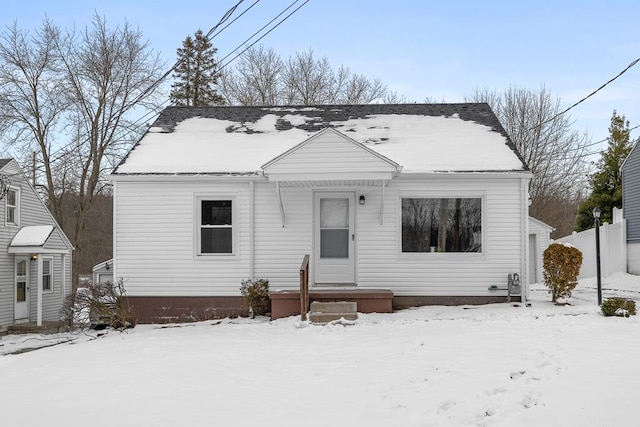 view of front of home